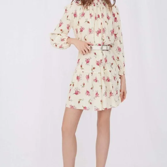 open lace back dress Maje